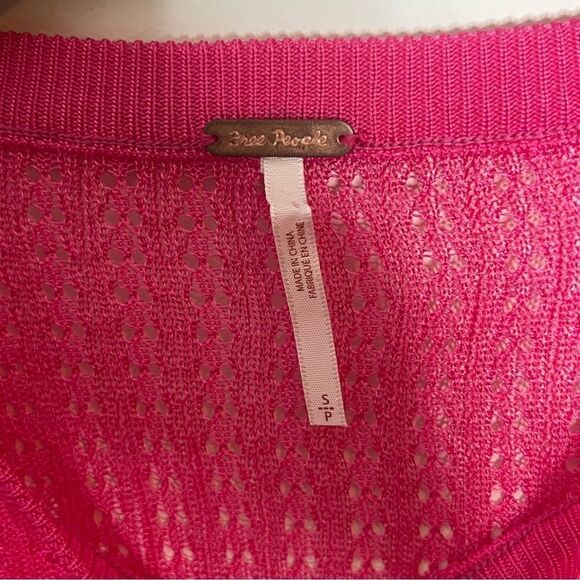 Free People H20 Crew Pullover in Hibiscus Highlight - Picture 5 of 6